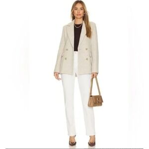 Frame‎ The Le Super High Straight Creme Off White Jeans Sz 26 Fits 26x30